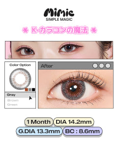 Glitter Green/Brown/Gray 1ヶ月