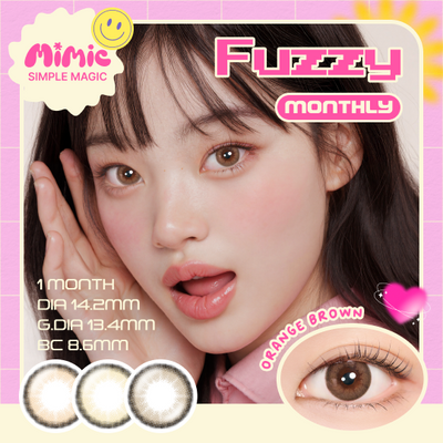 Fuzzy Orange Brown/YellowBrown/Choco 1ヶ月