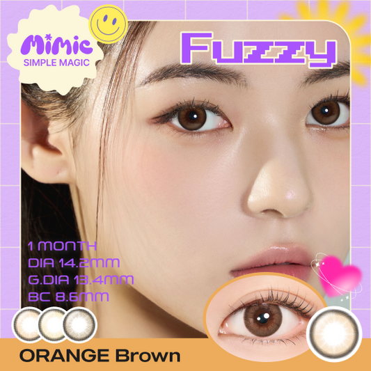 Fuzzy Orange Brown/YellowBrown/Choco 1ヶ月